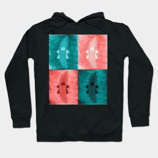 MeepNana Teal Quads Hoodie